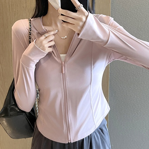 H266 Women's sun protection clothes UV protection summer ice-sensitive breathable skin clothes outdoor thin sun protection clothes sports jacket