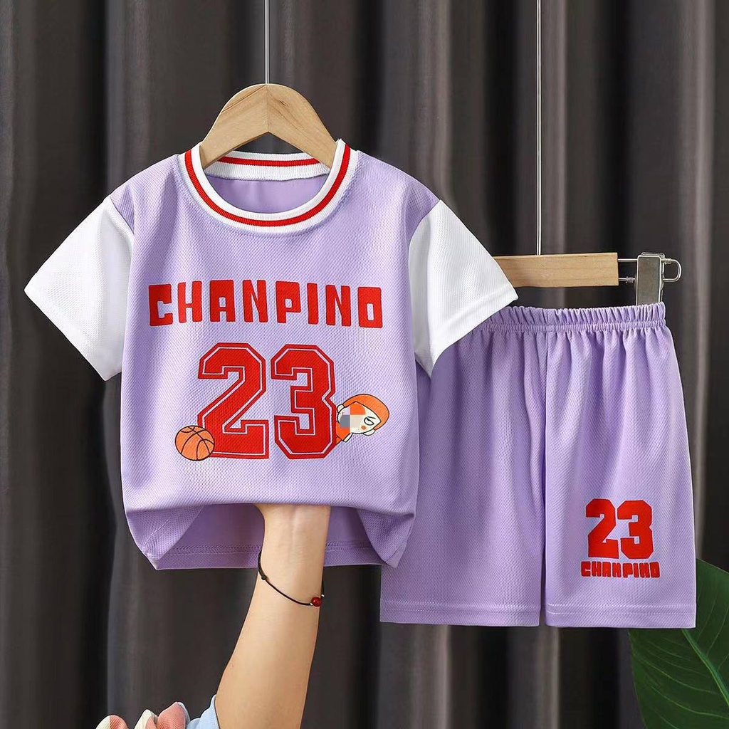 Children's basketball uniform sports suit girls quick-drying boys 2025 new summer jersey mid-to-large children training sports