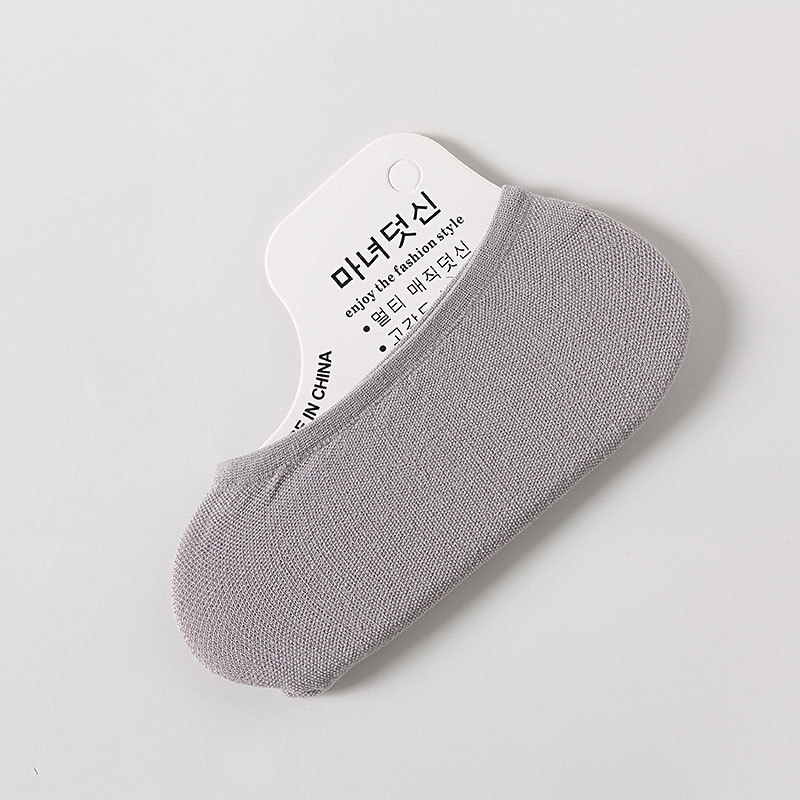 Summer ultra-thin candy color velvet invisible small size silicone women's children's stockings disposable socks magic socks