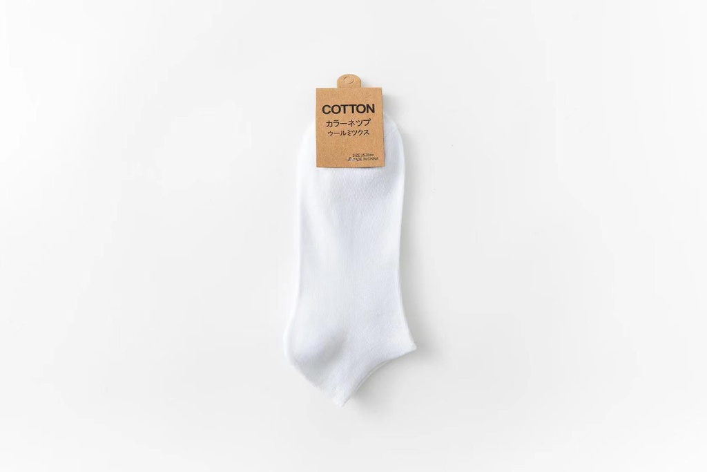 One-piece hairdryer men's solid color cotton boat socks short tube socks casual men's short socks prevent falling off cotton Zhuji socks wholesale