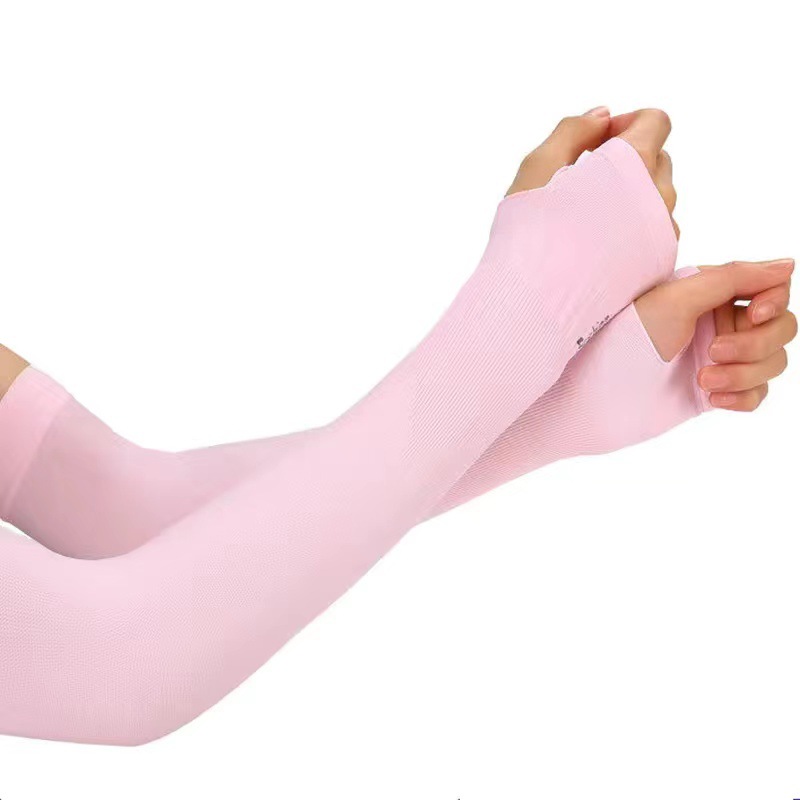 Ice sleeves men and women's summer arm protection summer ice silk sun protection sleeves gloves outdoor ice sleeves ultraviolet thin style