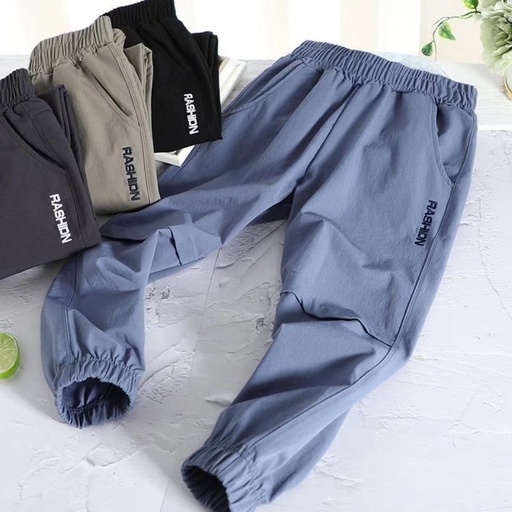 Boys' Sport Pants Boys 2023 New Thin Summer Mosquito Repellent Pants Medium Large Children's Loose Legs Long Pants Trendy Autumn