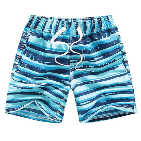 Children's beach pants, medium and large children's outdoor quick-drying pants, foreign trade five-point shorts, beach swimming leisure
